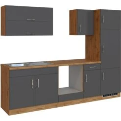 Held Möbel Küchenzeile Sorrento 270 Cm Anthrazit-Wotaneiche Ohne E-Geräte 20 Held Möbel Küchenzeile Sorrento 270 Cm Anthrazit-Wotaneiche Ohne E-Geräte -KüchenTraum 853297 11016600 3