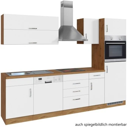 Held Möbel Küchenzeile Sorrento 270 Cm Weiß-Wotaneiche 5 Held Möbel Küchenzeile Sorrento 270 Cm Weiß-Wotaneiche – Bild 3