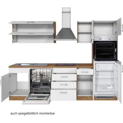 Held Möbel Küchenzeile Sorrento 270 Cm Weiß-Wotaneiche 7 Held Möbel Küchenzeile Sorrento 270 Cm Weiß-Wotaneiche – Bild 5