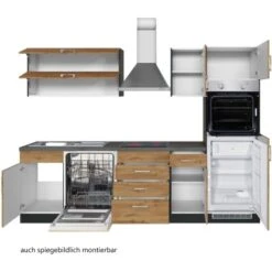 Held Möbel Küchenzeile Sorrento 270 Cm Wotaneiche-Grafit 23 Held Möbel Küchenzeile Sorrento 270 Cm Wotaneiche-Grafit -KüchenTraum 853359 11016600 4