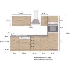 Held Möbel Küchenzeile Sorrento 270 Cm Wotaneiche-Grafit 24 Held Möbel Küchenzeile Sorrento 270 Cm Wotaneiche-Grafit -KüchenTraum 853359 11016600 5