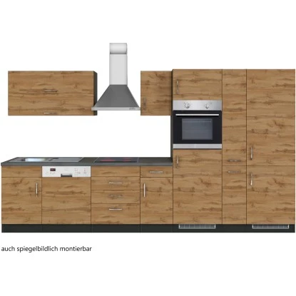 Held Möbel Küchenzeile Sorrento 360 Cm Wotaneiche-Grafit 6 Held Möbel Küchenzeile Sorrento 360 Cm Wotaneiche-Grafit – Bild 4