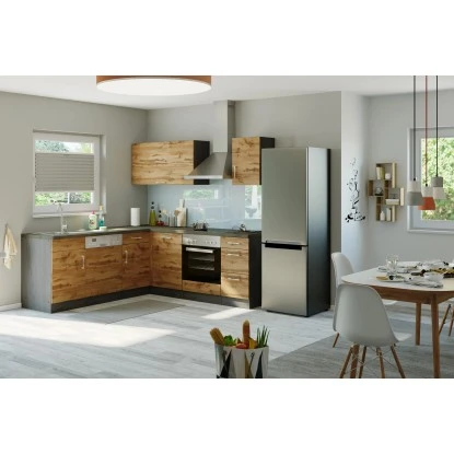 Held Möbel Küchenzeile Sorrento 210 Cm Wotaneiche-Grafit Ohne E-Geräte Winkel 3 Held Möbel Küchenzeile Sorrento 210 Cm Wotaneiche-Grafit Ohne E-Geräte Winkel