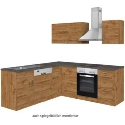 Held Möbel Küchenzeile Sorrento 210 Cm Wotaneiche-Wotaneiche Winkel -KüchenTraum 853392 11016600 2