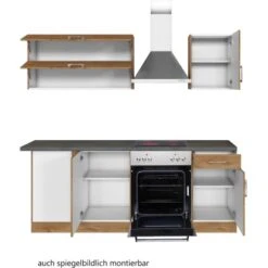 Held Möbel Küchenzeile Sorrento 210 Cm Wotaneiche-Wotaneiche Winkel -KüchenTraum 853392 11016600 3