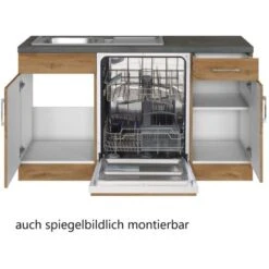 Held Möbel Küchenzeile Sorrento 210 Cm Wotaneiche-Wotaneiche Winkel -KüchenTraum 853392 11016600 4