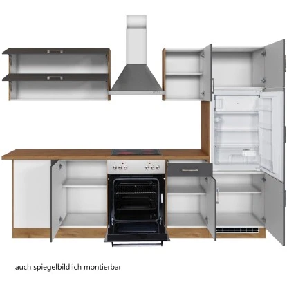 Held Möbel Küchenzeile Sorrento 210/ 270 CmAnthrazit-Wotaneiche Winkel 6 Held Möbel Küchenzeile Sorrento 210/ 270 CmAnthrazit-Wotaneiche Winkel – Bild 4