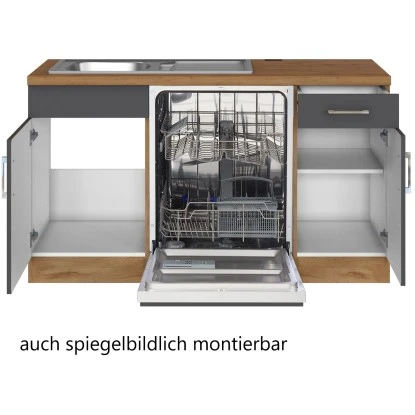 Held Möbel Küchenzeile Sorrento 210/ 270 CmAnthrazit-Wotaneiche Winkel 7 Held Möbel Küchenzeile Sorrento 210/ 270 CmAnthrazit-Wotaneiche Winkel – Bild 5