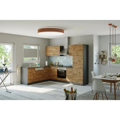 Held Möbel Küchenzeile Sorrento 210/ 270 Cm Wotaneiche-Grafit O. E-Geräte Winkel 12 Held Möbel Küchenzeile Sorrento 210/ 270 Cm Wotaneiche-Grafit O. E-Geräte Winkel – Bild 10