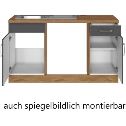 Held Möbel Küchenzeile Sorrento 210/270 Cm Anthra.-Wotaneiche O. E-Geräte Winkel 5 Held Möbel Küchenzeile Sorrento 210/270 Cm Anthra.-Wotaneiche O. E-Geräte Winkel – Bild 3
