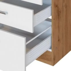 Held Möbel Küchenzeile Sorrento 210/ 270 Cm Weiß-Wotaneiche Winkel -KüchenTraum 853413 11016600 15