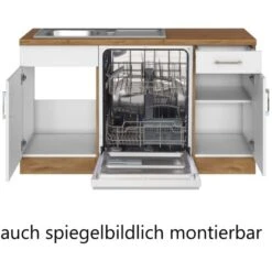 Held Möbel Küchenzeile Sorrento 210/ 270 Cm Weiß-Wotaneiche Winkel -KüchenTraum 853413 11016600 4