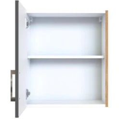 Held Möbel Hängeschrank Sorrento BxHxT 50 X 57 X 34 Cm Anthrazit-Wotaneiche -KüchenTraum 853740 11016600 3
