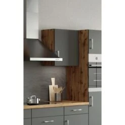 Held Möbel Hängeschrank Sorrento BxHxT 50 X 57 X 34 Cm Anthrazit-Wotaneiche -KüchenTraum 853740 11016600 8