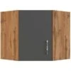 Held Möbel Eckhängeschrank Sorrento BxHxT 60 X 57 X 60 Cm Anthrazit-Wotaneiche -KüchenTraum 853756 11016600 1