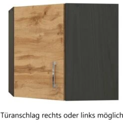 Held Möbel Eckhängeschrank Sorrento BxHxT 60 X 57 X 60 Cm Wotaneiche-Grafit -KüchenTraum 853758 11016600 3