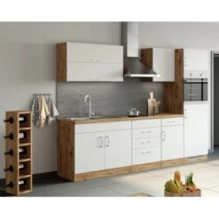 Held Möbel Unterschrank Sorrento 50 X 85 X 60 Cm Tür Schubk. + EL-B. Weiß-Wotan. -KüchenTraum 853760 11016600 14