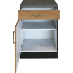 Held Möbel Unterschrank Sorrento 50 X 85 X 60 Cm Tür Schub. + EL-B. Wotan.-Graf. -KüchenTraum 853764 11016600 3