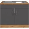 Held Möbel Spülenschrank Sorrento B100 X H85 X T60 Cm 2Türen Anthraz.-Wotaneiche 1 Held Möbel Spülenschrank Sorrento B100 X H85 X T60 Cm 2Türen Anthraz.-Wotaneiche -KüchenTraum 853807 11016600 1