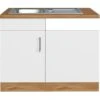 Held Möbel Spülzentrum Sorrento 110 X 85 X 60 Cm Tür Blende Sockel Weiß-W.eiche -KüchenTraum 853828 11016600 1