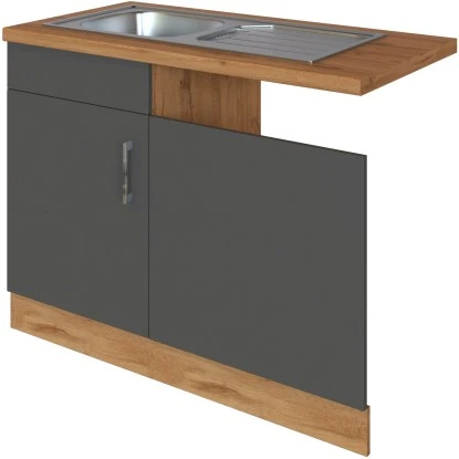 Held Möbel Spülzentrum Sorrento 110 X 85 X 60 Cm Tür Blende Sockel Anth.-W.eiche 4 Held Möbel Spülzentrum Sorrento 110 X 85 X 60 Cm Tür Blende Sockel Anth.-W.eiche – Bild 2