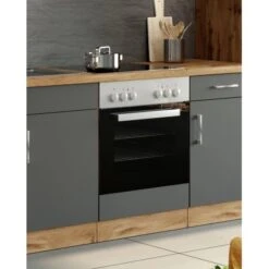 Held Möbel Herdumbau Sorrento 60 X 85 X 60 Cm Nische F. Ofen Anthr.-Wotaneiche -KüchenTraum 853835 11016600 6