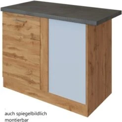 Held Möbel Eckunterschrank Sorrento 110 X 85 X 60 Cm M. Tür + EL-Boden Wotaneic. -KüchenTraum 853845 11016600 2