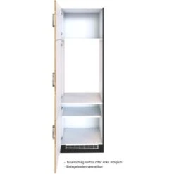 Held Möbel Kühlschrankumbau Sorrento B60x H200x T60 Cm Nische Wotaneiche-Grafit 13 Held Möbel Kühlschrankumbau Sorrento B60x H200x T60 Cm Nische Wotaneiche-Grafit -KüchenTraum 853862 11016600 3