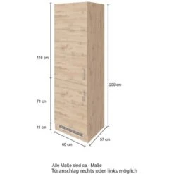 Held Möbel Kühl-Gefrierschrankumbau Sorrento B60 X H200 X T60 Cm Wotaneiche 16 Held Möbel Kühl-Gefrierschrankumbau Sorrento B60 X H200 X T60 Cm Wotaneiche -KüchenTraum 853915 11016600 4