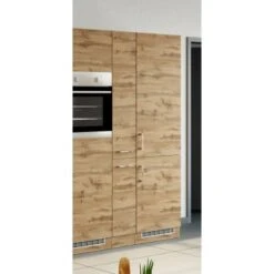 Held Möbel Apothekerschrank Sorrento 30x 200x 60 Cm 2 Ausz. 5 Fächer Wotaneiche -KüchenTraum 853931 11016600 9