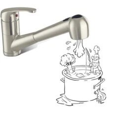 Baliv Küchenarmatur KI-5094 Edelstahl-Optik -KüchenTraum 874117946 S03 020413 RET01