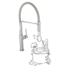 Baliv Küchenarmatur KI-1331 Grau Verchromt -KüchenTraum 874154262 S03 290818 RET01