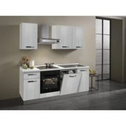 Küchenzeile Sandra 210 Cm Eiche Weiß 11 Küchenzeile Sandra 210 Cm Eiche Weiß -KüchenTraum 878352 2657 3