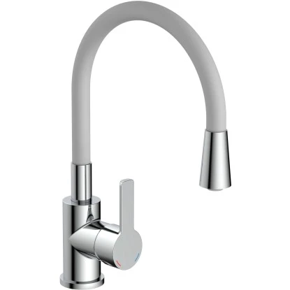 Eisl Spültischarmatur Mit Soft-Touch Schlauch Flexo Chrom-Hellgrau 3 Eisl Spültischarmatur Mit Soft-Touch Schlauch Flexo Chrom-Hellgrau