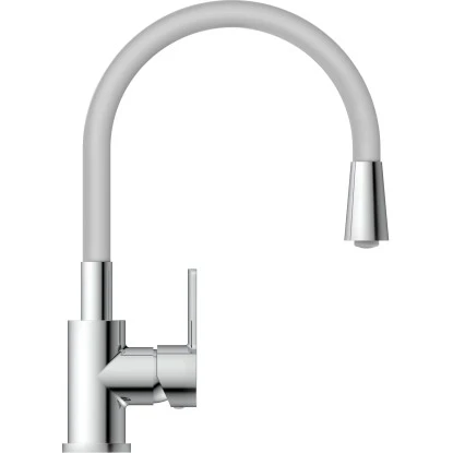 Eisl Spültischarmatur Mit Soft-Touch Schlauch Flexo Chrom-Hellgrau 4 Eisl Spültischarmatur Mit Soft-Touch Schlauch Flexo Chrom-Hellgrau – Bild 2