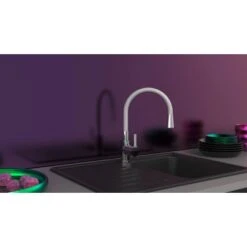 Eisl Spültischarmatur Mit Soft-Touch Schlauch Flexo Chrom-Hellgrau 9 Eisl Spültischarmatur Mit Soft-Touch Schlauch Flexo Chrom-Hellgrau -KüchenTraum 9002560795786 2759 3