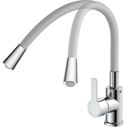 Eisl Spültischarmatur Mit Soft-Touch Schlauch Flexo Chrom-Hellgrau 6 Eisl Spültischarmatur Mit Soft-Touch Schlauch Flexo Chrom-Hellgrau – Bild 4