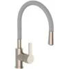 Eisl Spültischarmatur Edelstahloptik Flexo Hellgrau -KüchenTraum 9002560796554 2759 1