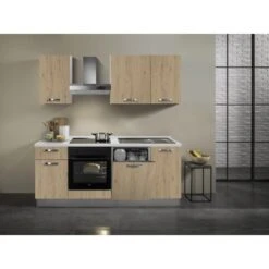 Küchenzeile Lola 210 Cm Eiche Hell-Weiß 11 Küchenzeile Lola 210 Cm Eiche Hell-Weiß -KüchenTraum 934489 2657 2