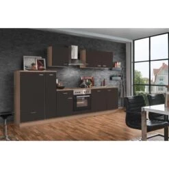 Menke Küchenzeile Artisan Classic 310 Cm Lava Matt Artisan-Eiche Nachbildung