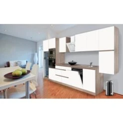 Respekta Premium Küchenzeile Grifflos 395 Cm Weiß Matt-Eiche Sägerau 37 Respekta Premium Küchenzeile Grifflos 395 Cm Weiß Matt-Eiche Sägerau -KüchenTraum 962 4384 glrp395heswmgke 2 1