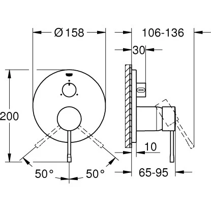Grohe Einhandbatterie Essence Hard Graphite 4 Grohe Einhandbatterie Essence Hard Graphite – Bild 2