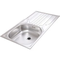 Respekta Premium Küchenzeile 280 Cm Grifflos Schwarz Hochglanz-Weiß 19 Respekta Premium Küchenzeile 280 Cm Grifflos Schwarz Hochglanz-Weiß -KüchenTraum 97133 4384 spuele860x435 5