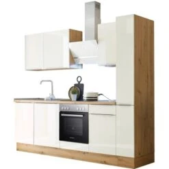 Respekta Küchenzeile Marleen 250 Cm Artisan-Eiche Weiß Hochglanz 17 Respekta Küchenzeile Marleen 250 Cm Artisan-Eiche Weiß Hochglanz -KüchenTraum 979895 4384 3