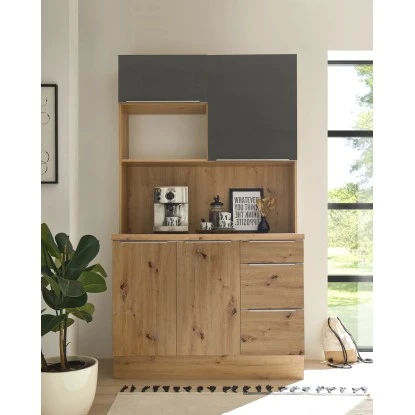 Respekta Buffet Zu Küchenzeile Marleen Artisan-Eiche Grau Matt 3 Respekta Buffet Zu Küchenzeile Marleen Artisan-Eiche Grau Matt