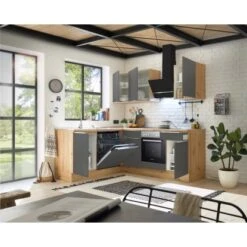 Respekta Küchenzeile Marleen 220 Cm Artisan-Eiche Grau Matt Winkel 15 Respekta Küchenzeile Marleen 220 Cm Artisan-Eiche Grau Matt Winkel -KüchenTraum 980032 4384 3