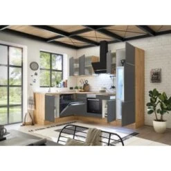 Respekta Küchenzeile Marleen 280 Cm Artisan-Eiche Grau Matt Winkel 16 Respekta Küchenzeile Marleen 280 Cm Artisan-Eiche Grau Matt Winkel -KüchenTraum 980042 4384 3