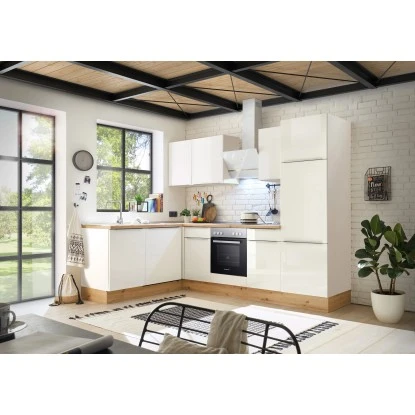 Respekta Küchenzeile Marleen 280 Cm Artisan-Eiche Weiß Winkel 3 Respekta Küchenzeile Marleen 280 Cm Artisan-Eiche Weiß Winkel