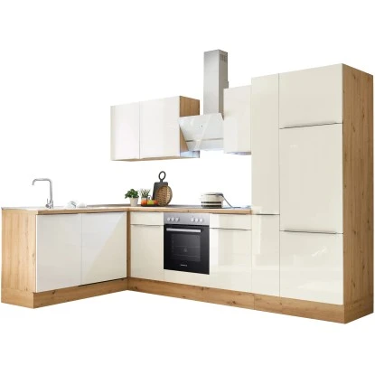 Respekta Küchenzeile Marleen 310 Cm Artisan-Eiche Weiß Hochglanz Winkel 6 Respekta Küchenzeile Marleen 310 Cm Artisan-Eiche Weiß Hochglanz Winkel – Bild 4