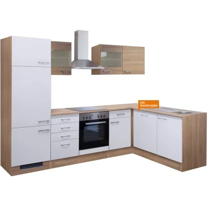 Flex-Well Classic Winkelküche Florida 280 Cm Sonoma Eiche-Weiß 5 Flex-Well Classic Winkelküche Florida 280 Cm Sonoma Eiche-Weiß – Bild 3